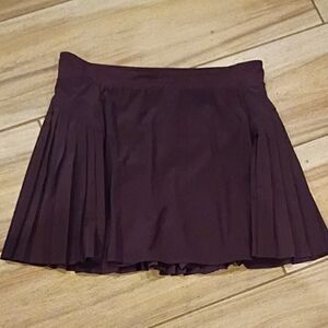 Spanx Merlot Get Moving Skirt Exercise Stretch Shorts 1X